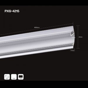 Industriel aluminiumprofil for ekstrudering af aluminium til LED-strimmel ekstruderet