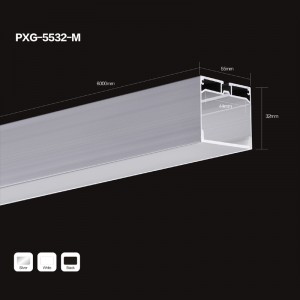 6063 U-formet aluminiumskanal LED-aluminiumekstrudering til LED-strimmellys