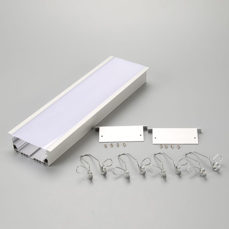 0,5m 1m 2m 3m forsænket LED-aluminiumsprofil til LED-strimmellyspåføring