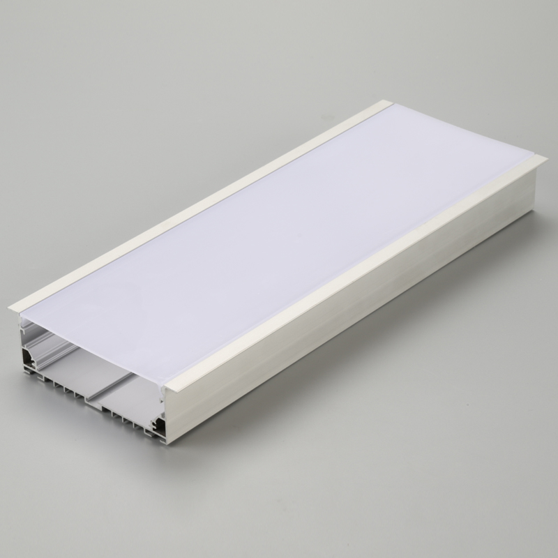 LED aluminiumsprofil med pc-diffusor flad form