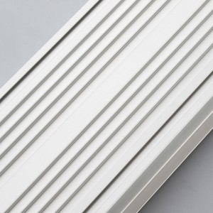 LED aluminiumsprofil med pc-diffusor flad form