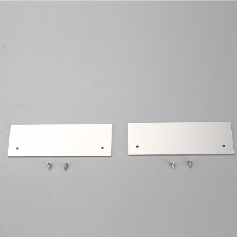 LED aluminiumsprofil med pc-diffusor flad form til LED-strip