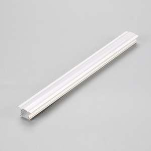 Forsænket lineær LED-aluminiumprofil til LED-strimmelbelysning med fjederklemme