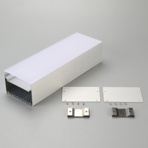 Stor kølelegeme 6060 T5 aluminium lineær lys LED-profiler til LED-strip
