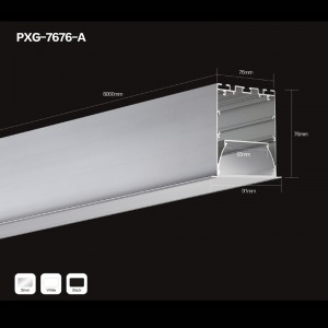 Diffuser LED lys bar aluminium ekstrudering LED hus til LED aluminium lampe