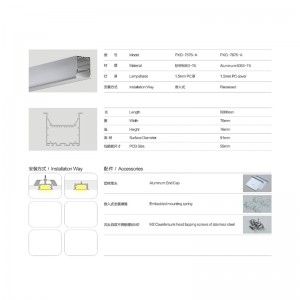 Diffuser LED lys bar aluminium ekstrudering LED hus til LED aluminium lampe