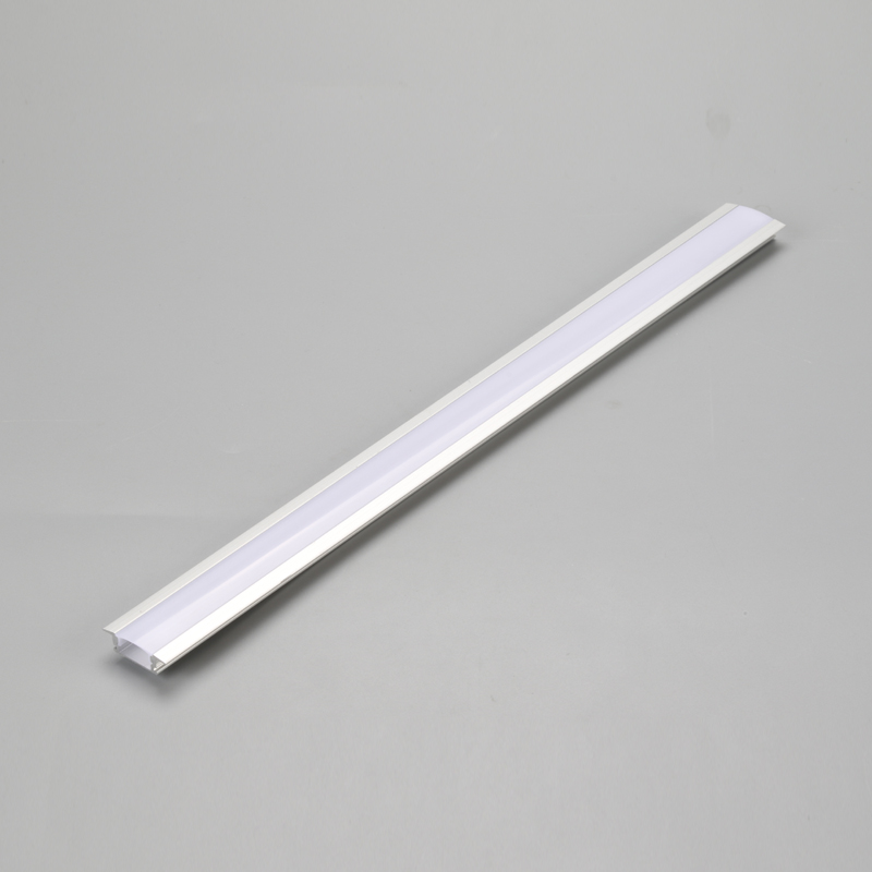LED-profil af aluminium ekstrudering til forsænket lineært lyshus med mælkeagtig / frostet diffusor