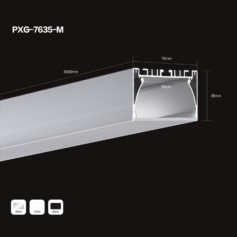 Hot sell LED-lys lys U- og V-form ekstruderede aluminiumsprofiler