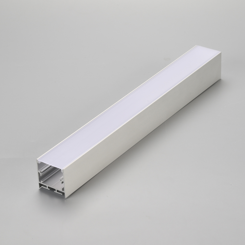 Sølv / sort / hvid aluminiumsprofil til LED lineært lyshus fra Kinas producent