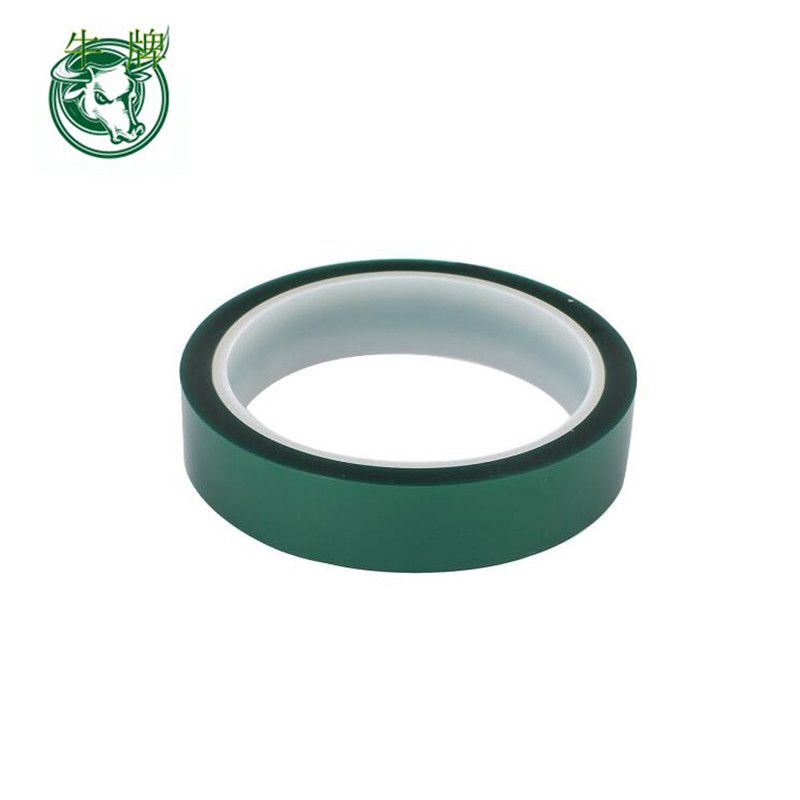 PET-grønt silikone ved høj temperatur klæbebånd loddemetal beskytter belægning klæbrigt PCB-elektroplateplade maskeringsbånd
