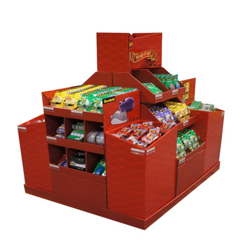 Karton tilpasset legetøj monteret Supermarked Pallet Display Stand