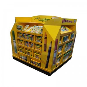 Karton tilpasset legetøj monteret Supermarked Pallet Display Stand