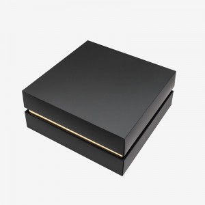 Fancy hot stempling logo gave blomsterboks luksus med bånd