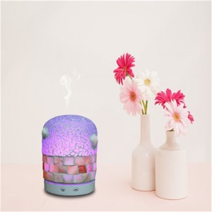 2018 nye ægte shell mosaikglas ultralyd luft frisk aroma diffusor