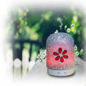 Kinesisk fabrik seneste mosaikglas ultralyd elektrisk essentiel olie aroma diffusor