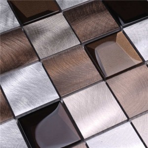 2018Alu mix afskåret glas 12x12mosaic badeværelse fliser