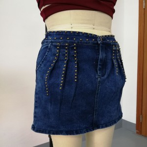 damer stud denim nederdele WS324