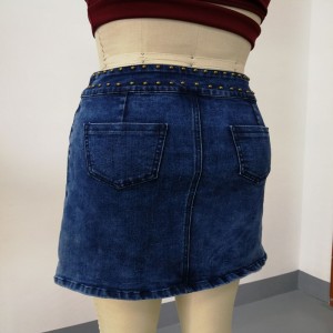 damer stud denim nederdele WS324