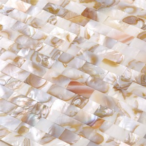 Ny sort moppeskal mosaikflise i størrelse 10 * 20mm