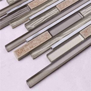 Engros firkantet krystalglasmosaik Flise krystal porcelæn fliser til Hotel Club vægge