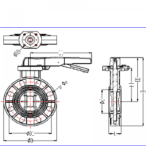 upvc sommerfugl ventil