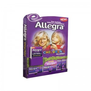 Brugerdefinerede kartonprodukter Display-stativ, bølgepapkartagegulv-rack, papir Display-stativhyldenhed