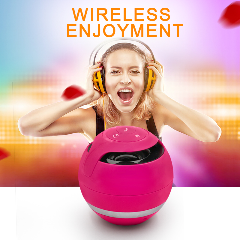 Høj lydkvalitet Mini bærbar rund smart led lys trådløs højttaler