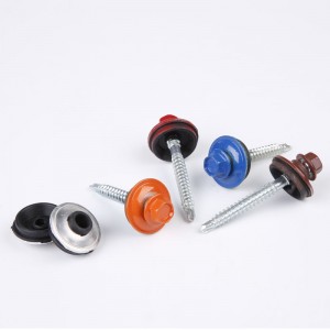 Sekskantmalet, selvborende skrue med ikke-standard skive