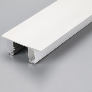 To sidebelysning aluminium LED strip tape lys montering kanal profil