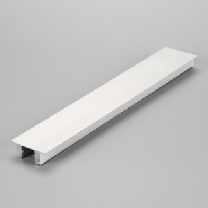 To sidebelysning aluminium LED strip tape lys montering kanal profil