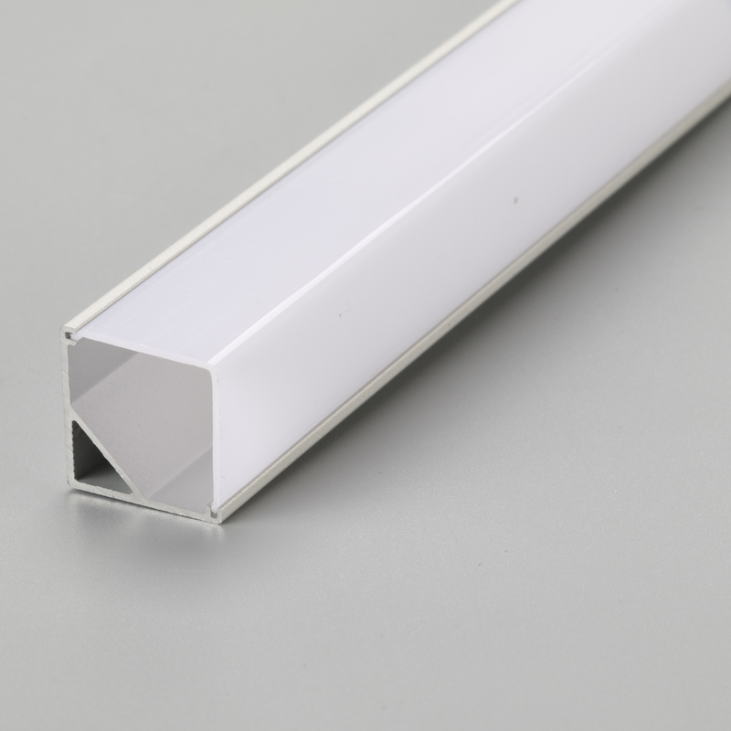 Sølv 90 graders LED-strip aluminiumskanalprofil