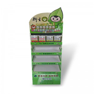 FSDU gulvpapirskærm POP Up kartonstativ til flaske drikke