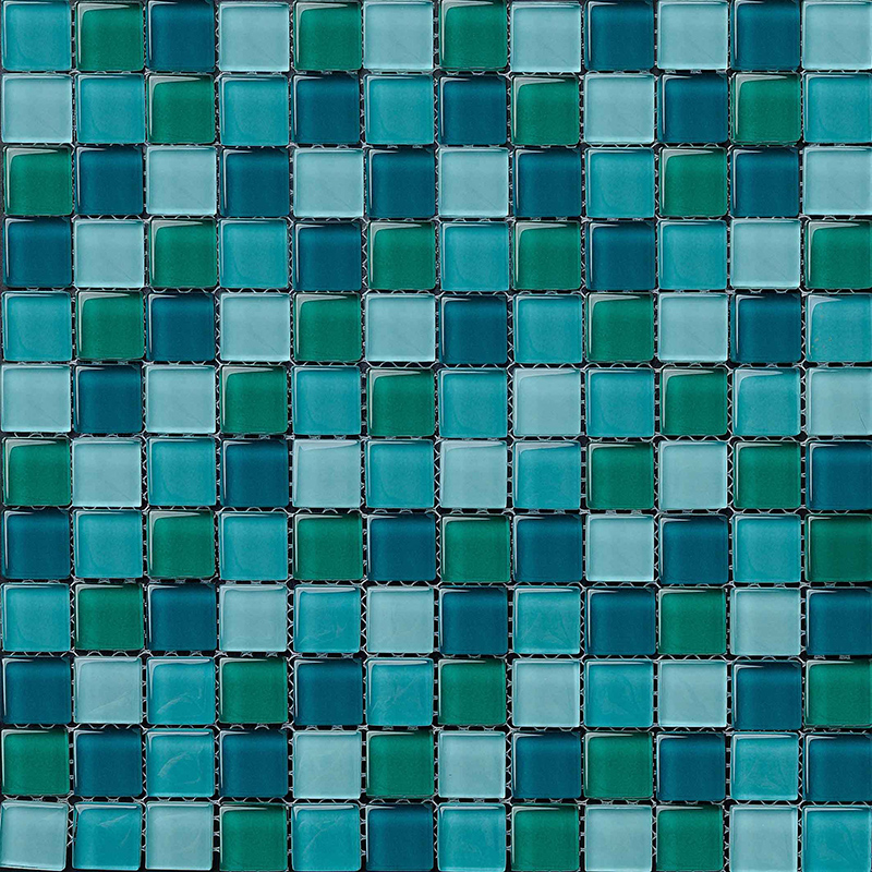 Lav pris Billig glasmosaik blandet farve sort swimmingpool fliser