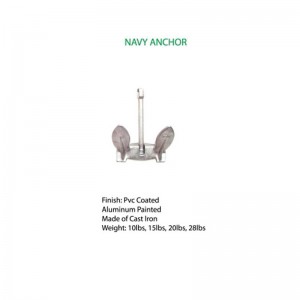 Navy Anchor Aluminium Malet