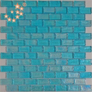 HA06 Farveblanding blandet farvebillede tyrkisk glas marmormosaik til børn