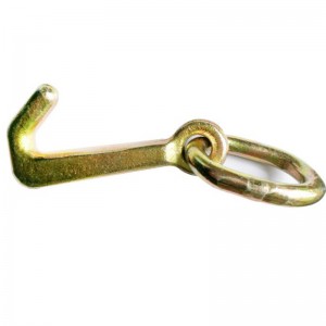 G70 smed Mini J-krog med svejset link gul plade