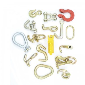 G70 smed Mini J-krog med svejset link gul plade