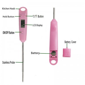 Patent TP102 vandtæt Multi-digitalt madtermometer til madlavning og grill