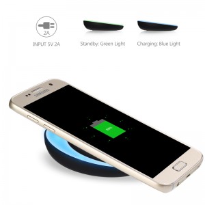 KPS-9503HC OEM innovativ skål 10W hurtig trådløs qi-telefonoplader med led