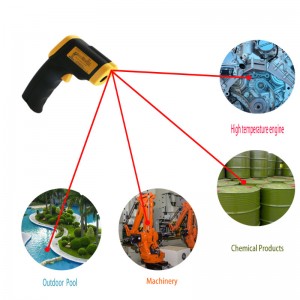 Populært varmt salgsprodukt Laser temperatur pistol infrarødt industrielt termometer