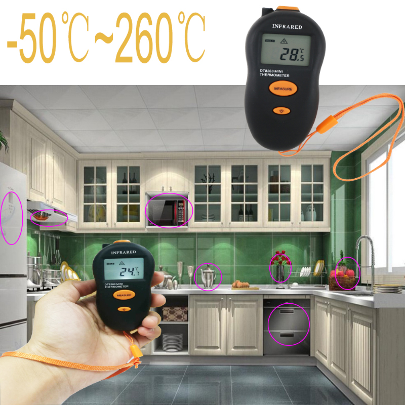 Wearable Safe Conevinetive trådløs infrarød termometer Multi realtid overvågningstemperatur termometer