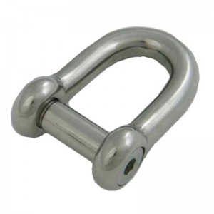 G210 Løftning Hot Dip Galvaniseret skruepind US Dee Type Carbon Steel Drop Forged Marine Rigging Chain D Shackle