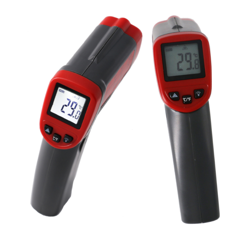 Laser LCD Digital IR Infrarødt termometer Meter Kanonpunkt Arbejdstemperatur 0-50 graders industriel kontakttermometer