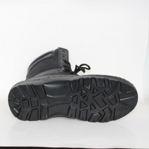 Høj ankel sort PU-belagt læder øvre hær Taktisk støvle