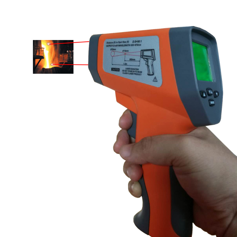 Højtydende multifunktion intrinsisk sikker pistol IR infrarød laser dual mode måling termometre
