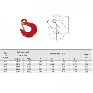 G80 Øjenslyngekrok med malet klink