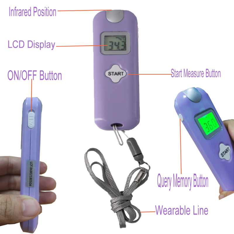 Specielt design Digital Multi Sticker Termometer til testkropstemperatur