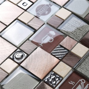 HUV11 varmt sælgende indvendig udsmykning vandtæt glas Mosaik fliser billede til vægdekoration