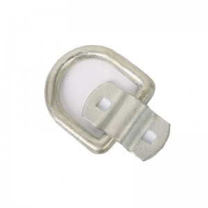 Smedet karbonstål surrende D ring med indpakning