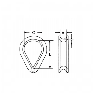 DIN6899 B Wire Rive fingerbøl galvaniseret